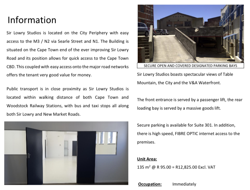 Commercial Property for Sale in Woodstock Western Cape